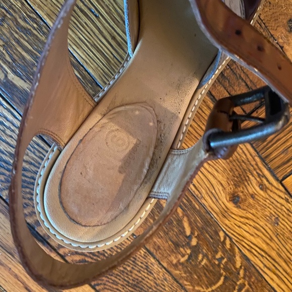 MM6 Maison Martin Margiela glitter lucite block heel black brown sandals 8.5 - Picture 11 of 11